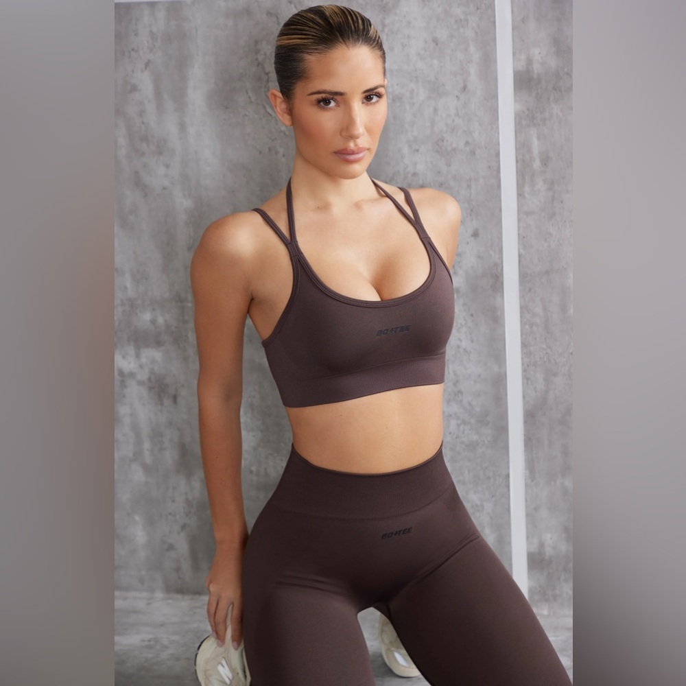Hotexy Women's Chocolate Sports Bra